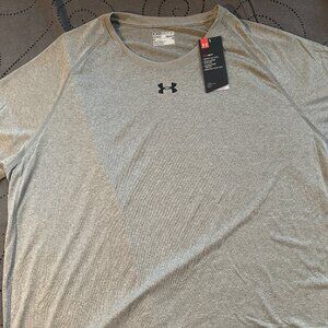 UNDER ARMOUR THE TECH HEATHER GRAY LOOSE FIT SHIRT SIZE 4XL MEN NWT $32.00